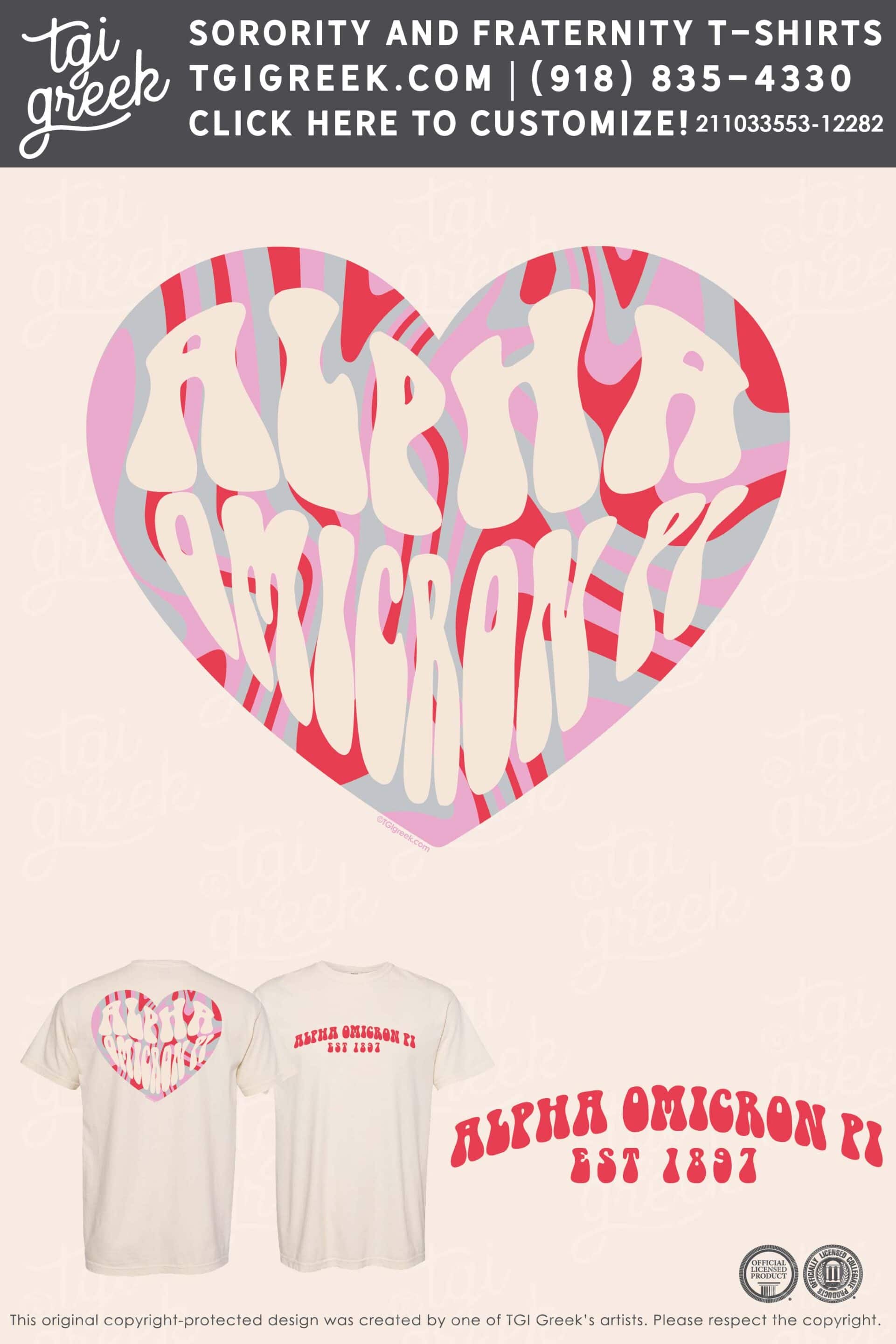 Alpha Omicron Pi – Live Sale Nov Heart