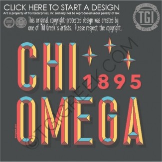 TGI-Chi Omega beveled PR