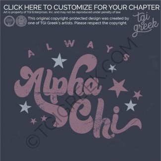 Alpha Chi Omega – groovy Stars