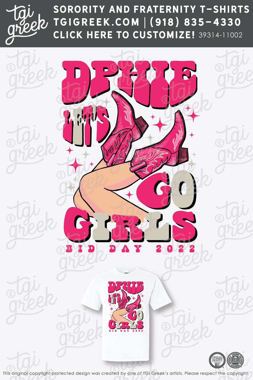 Delta Phi Epsilon – TSU Bid Day Boots
