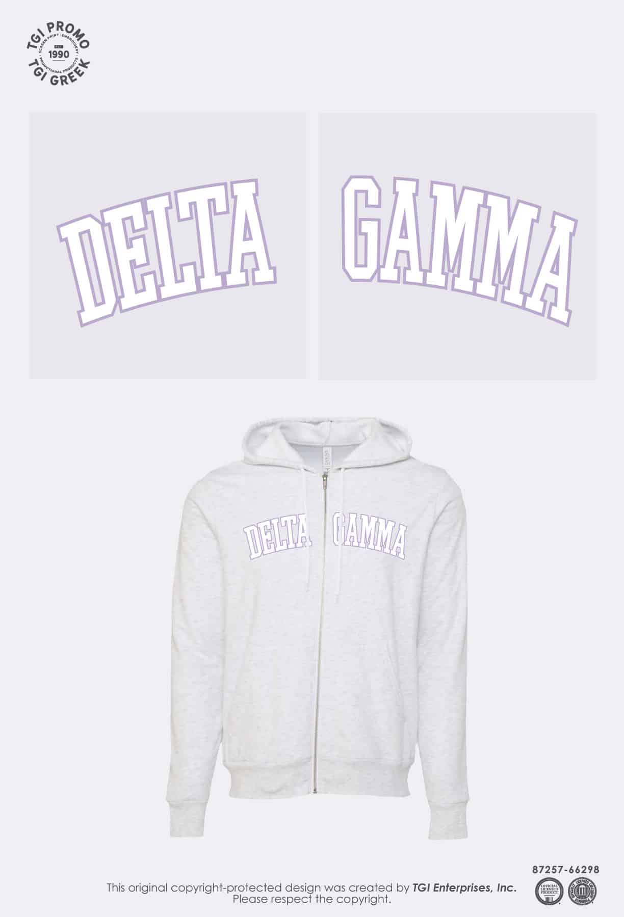 Delta Gamma – MSU Zip Ups