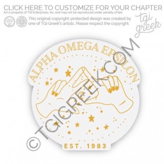 Alpha Omega Epsilon – LU fall Sticker