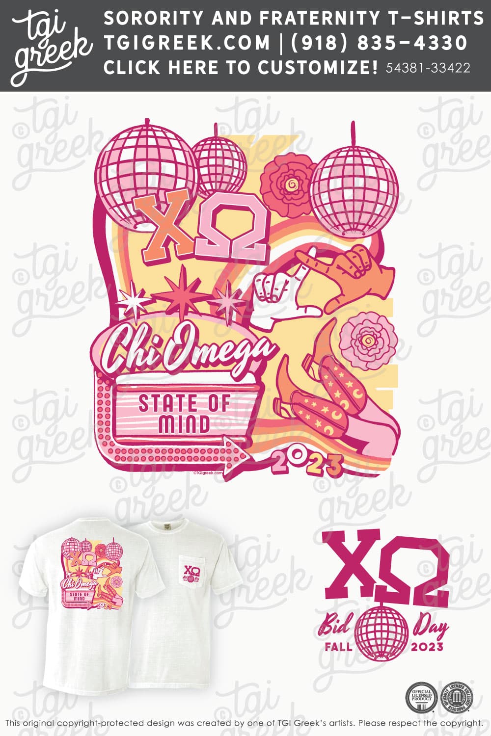 Chi Omega – GSU Bid Day – White