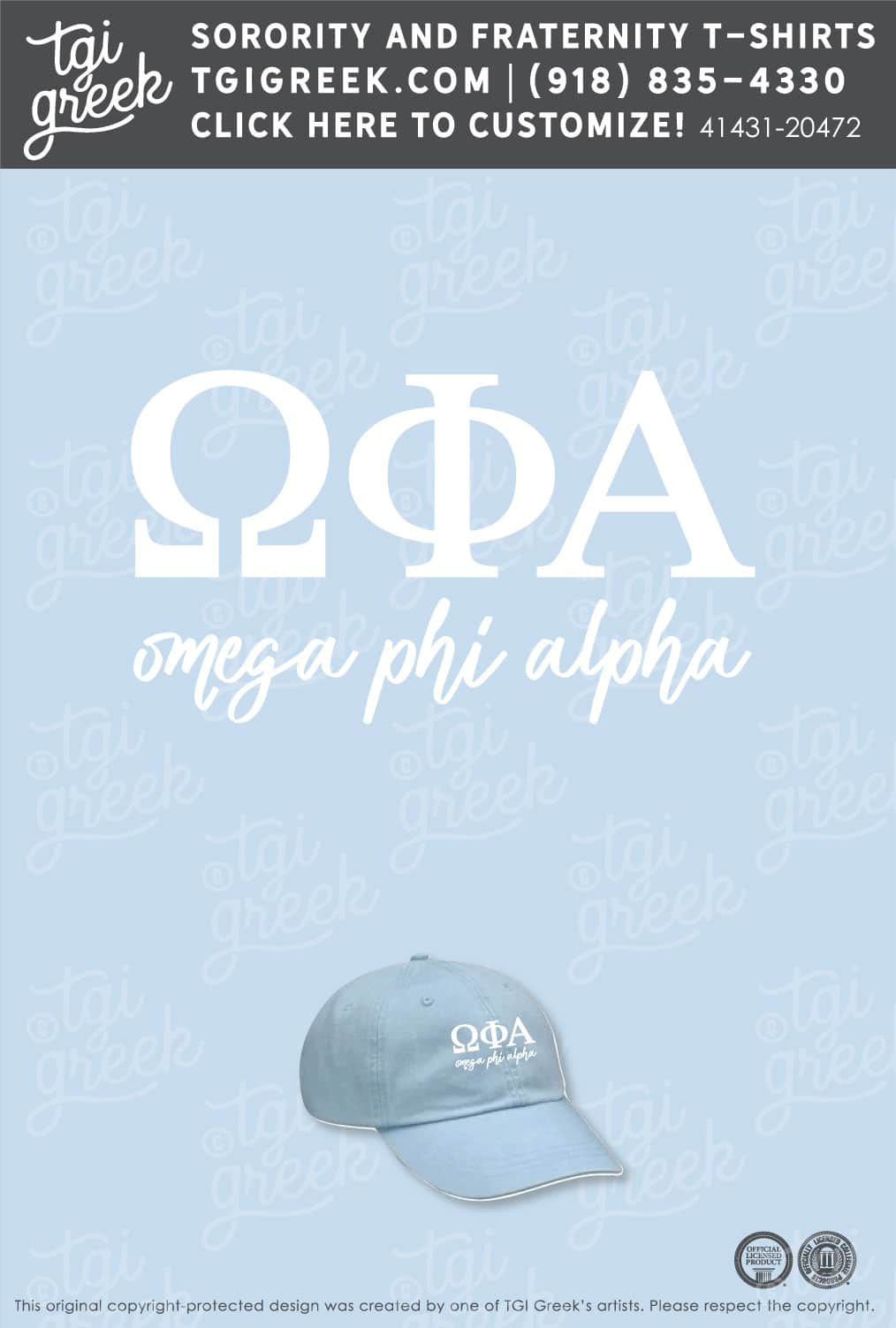 Omega Phi Alpha – PENNST Hat