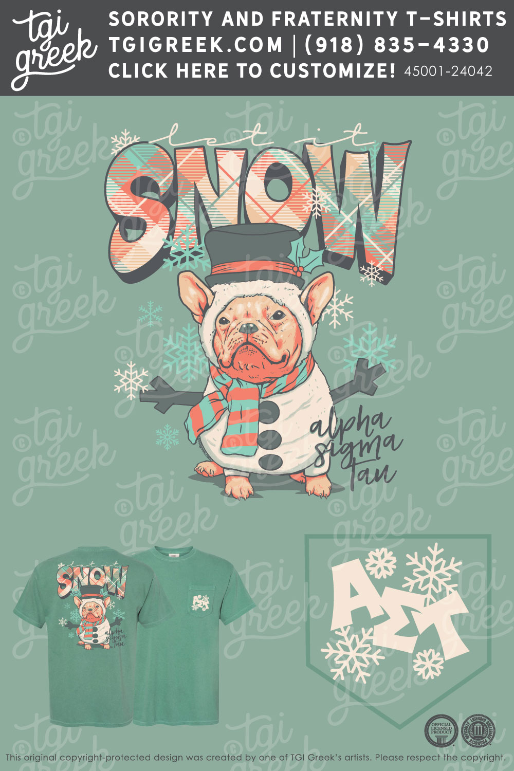 TGI – Alpha Sigma Tau Christmas Pup