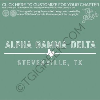 Alpha Gamma Delta – TSU pr Design