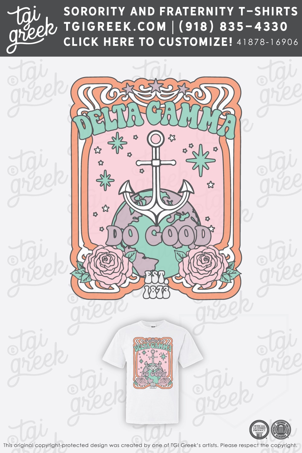 LIVE – Delta Gamma Retro Band Tee