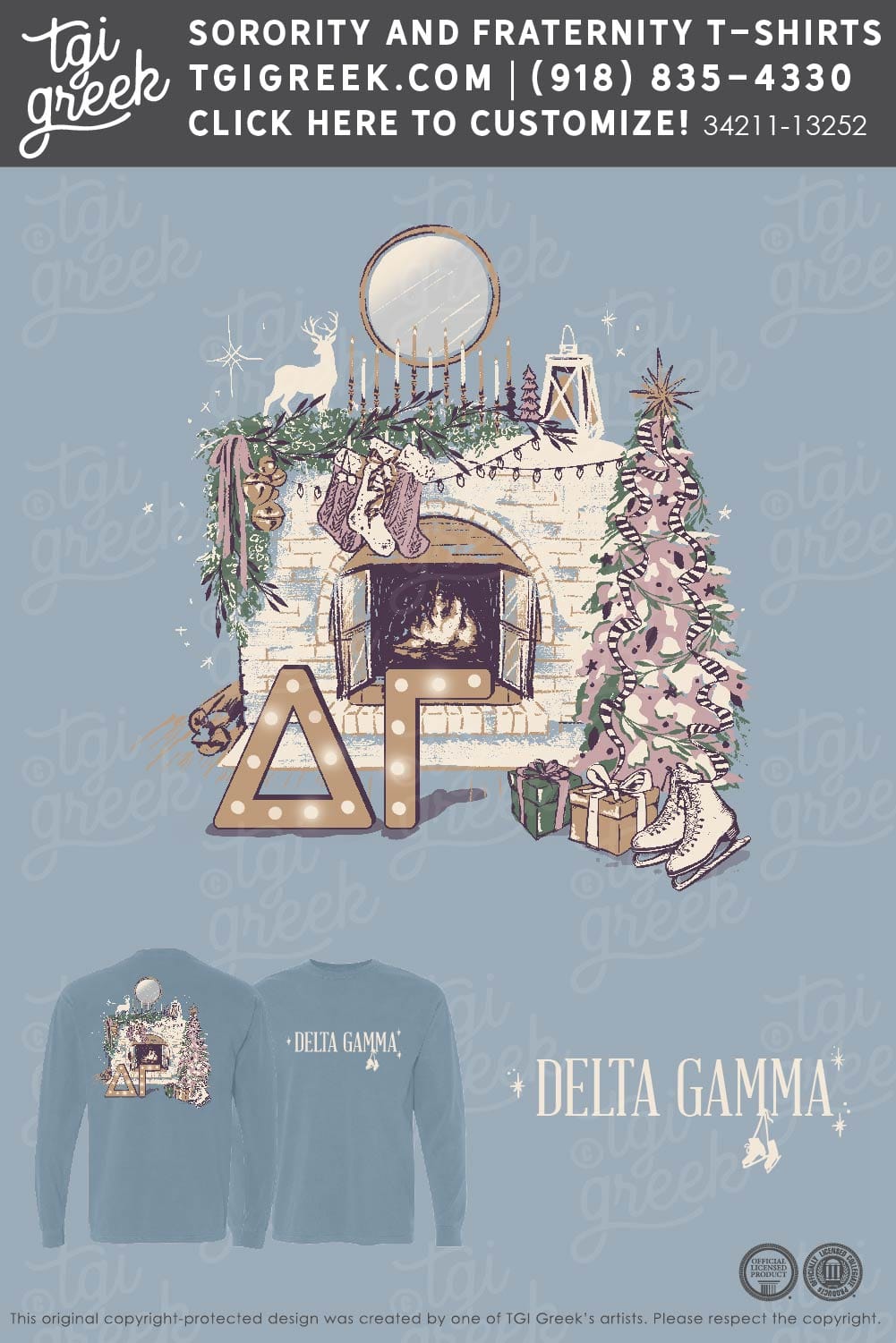 Delta Gamma – Holiday Fireplace