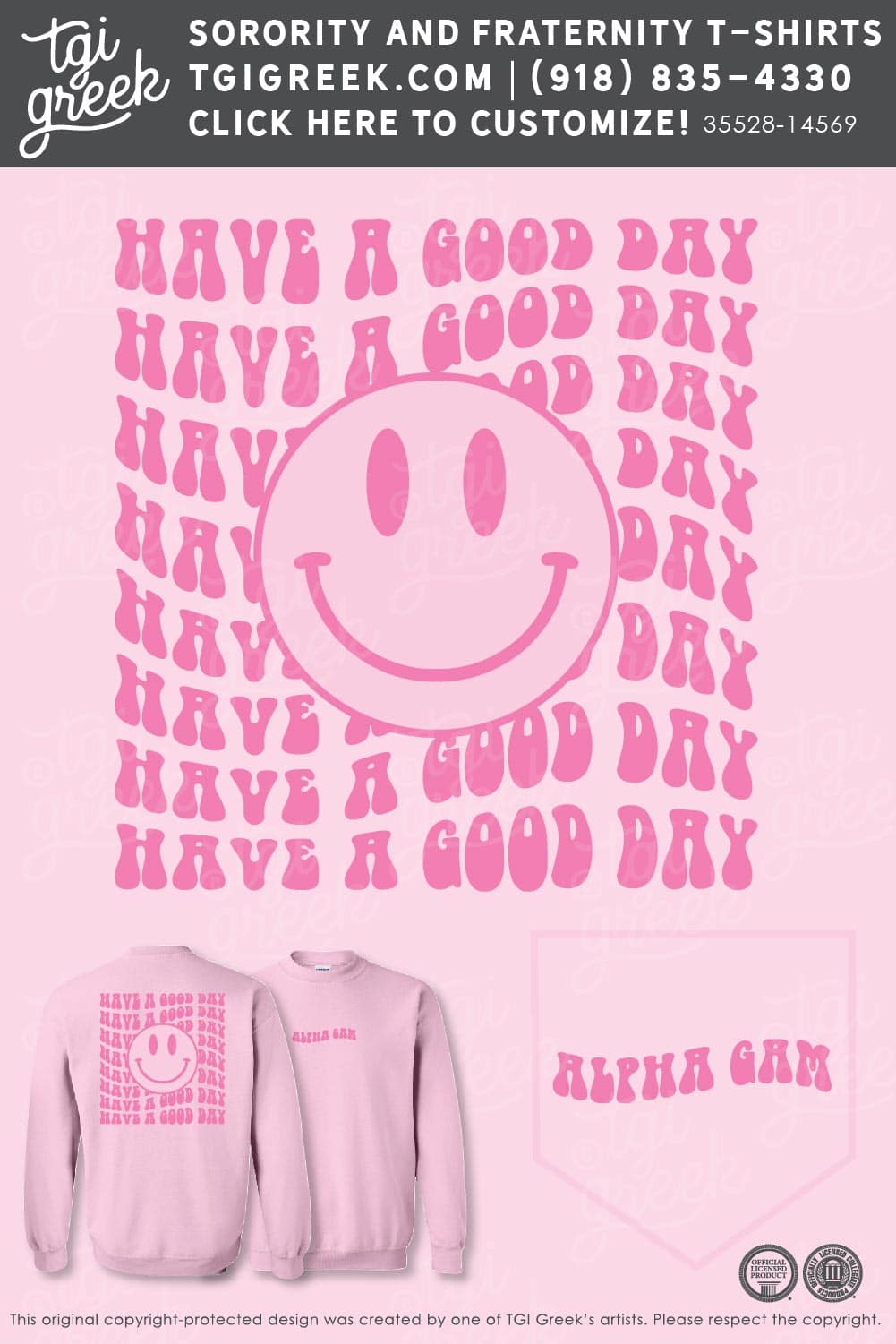 Alpha Gamma Delta – OU Galentines Crewneck