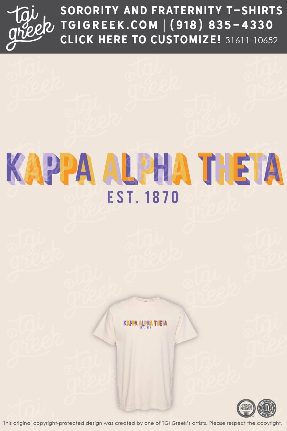 TGI – Kappa Alpha Theta Block Text