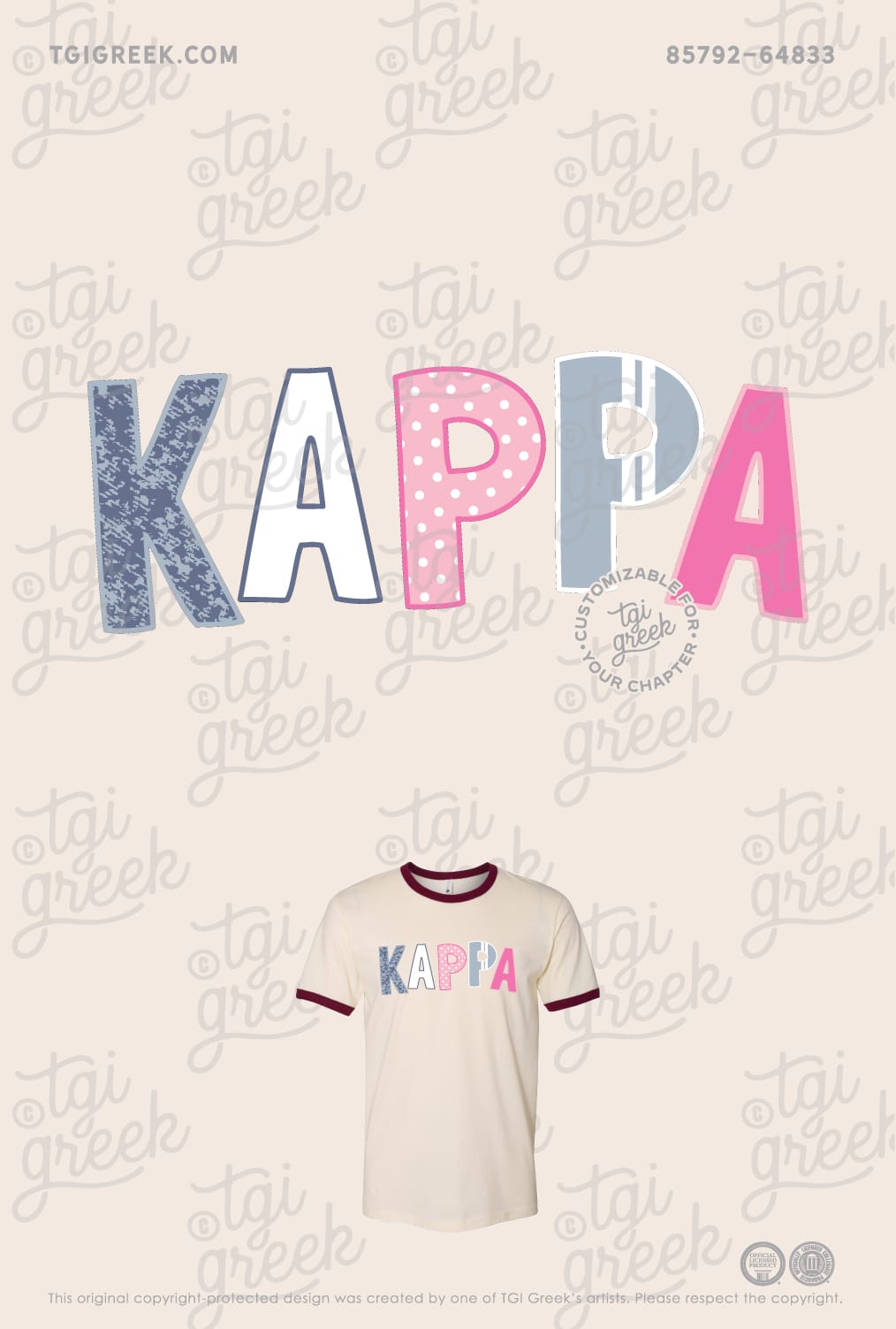 Kappa Kappa Gamma – TGI Patch Tee