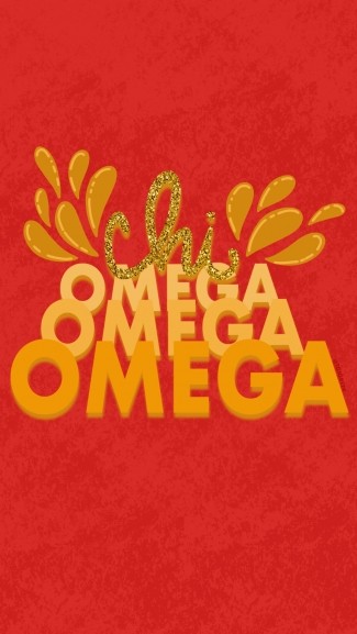 Chi Omega Glitter Phone Background