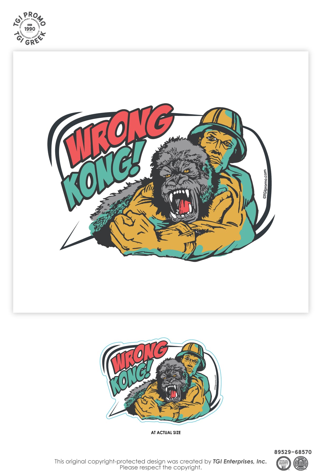 TGI Promo – Driller Gorilla Sticker