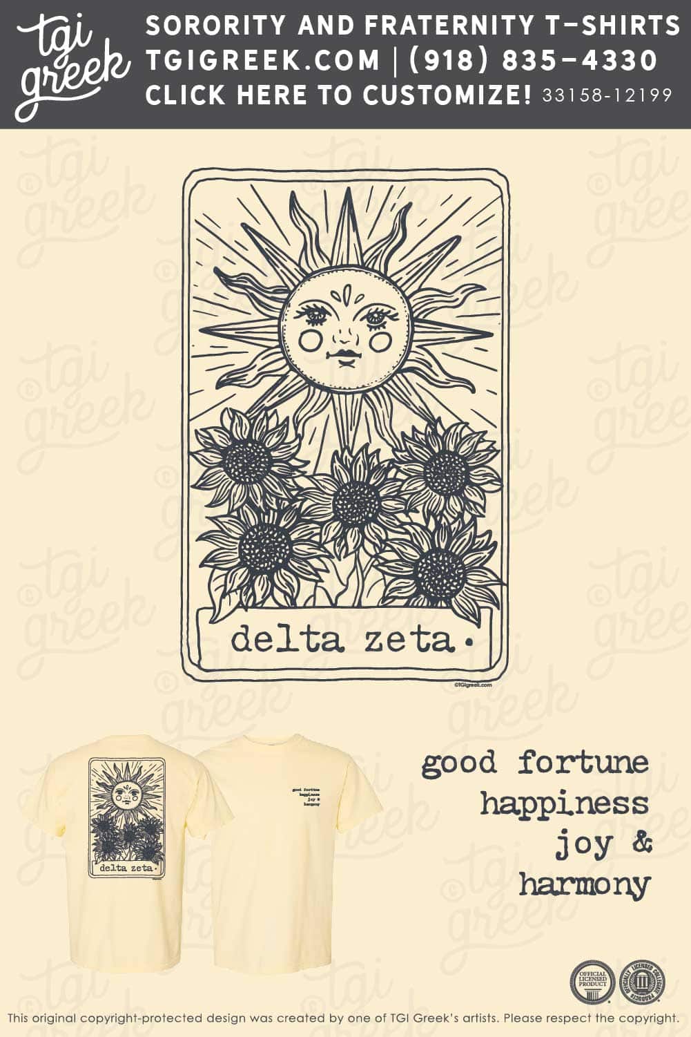 Delta Zeta – UIA Tarot Tee