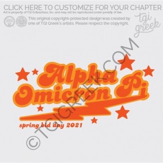 Alpha Omicron Pi – spring Bid Day