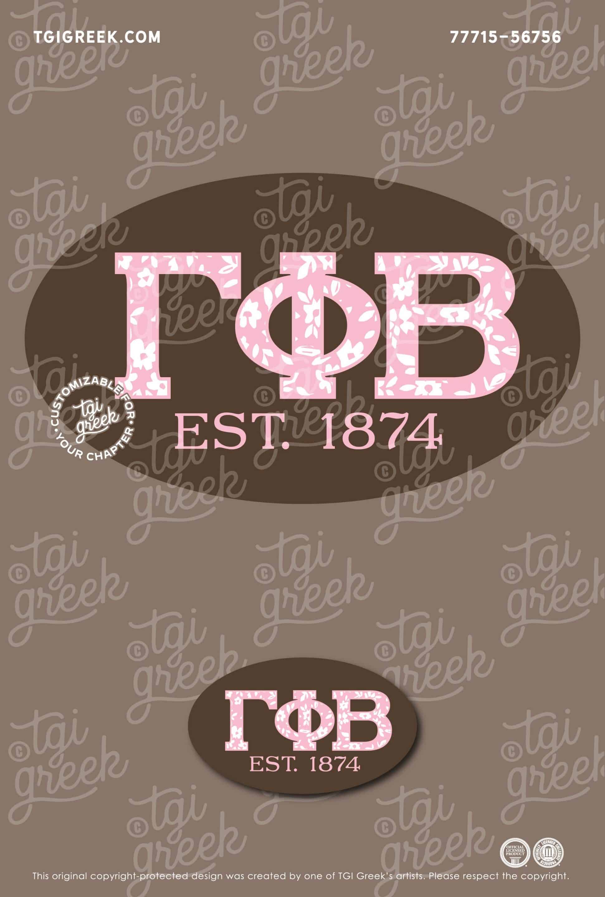 Gamma Phi Beta – KU Sticker