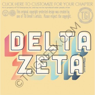 TGI Delta Zeta Rainbow