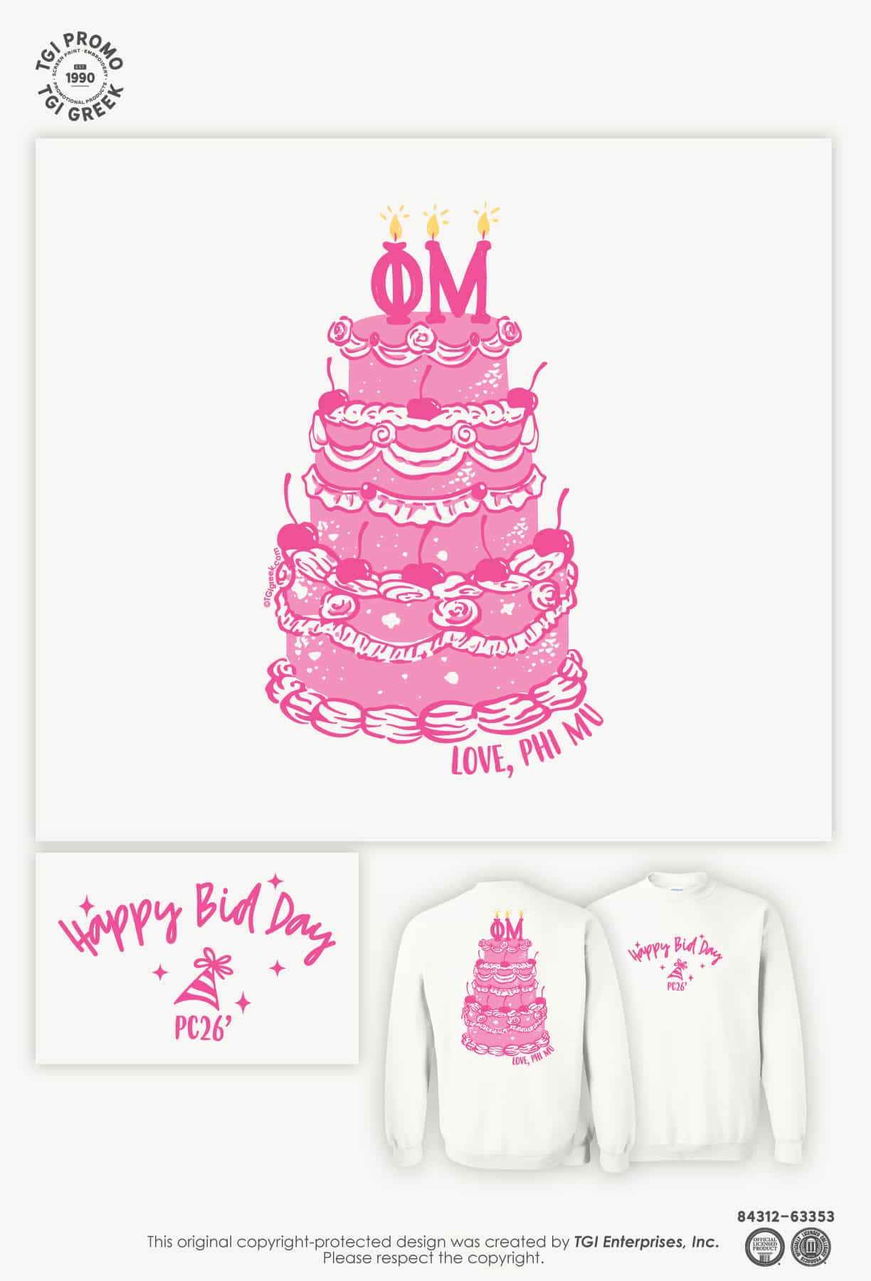 Phi Mu – WKU Spring Bid Day Birthday