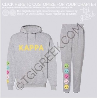 Kappa Kappa Gamma – Smiley Sweat Set
