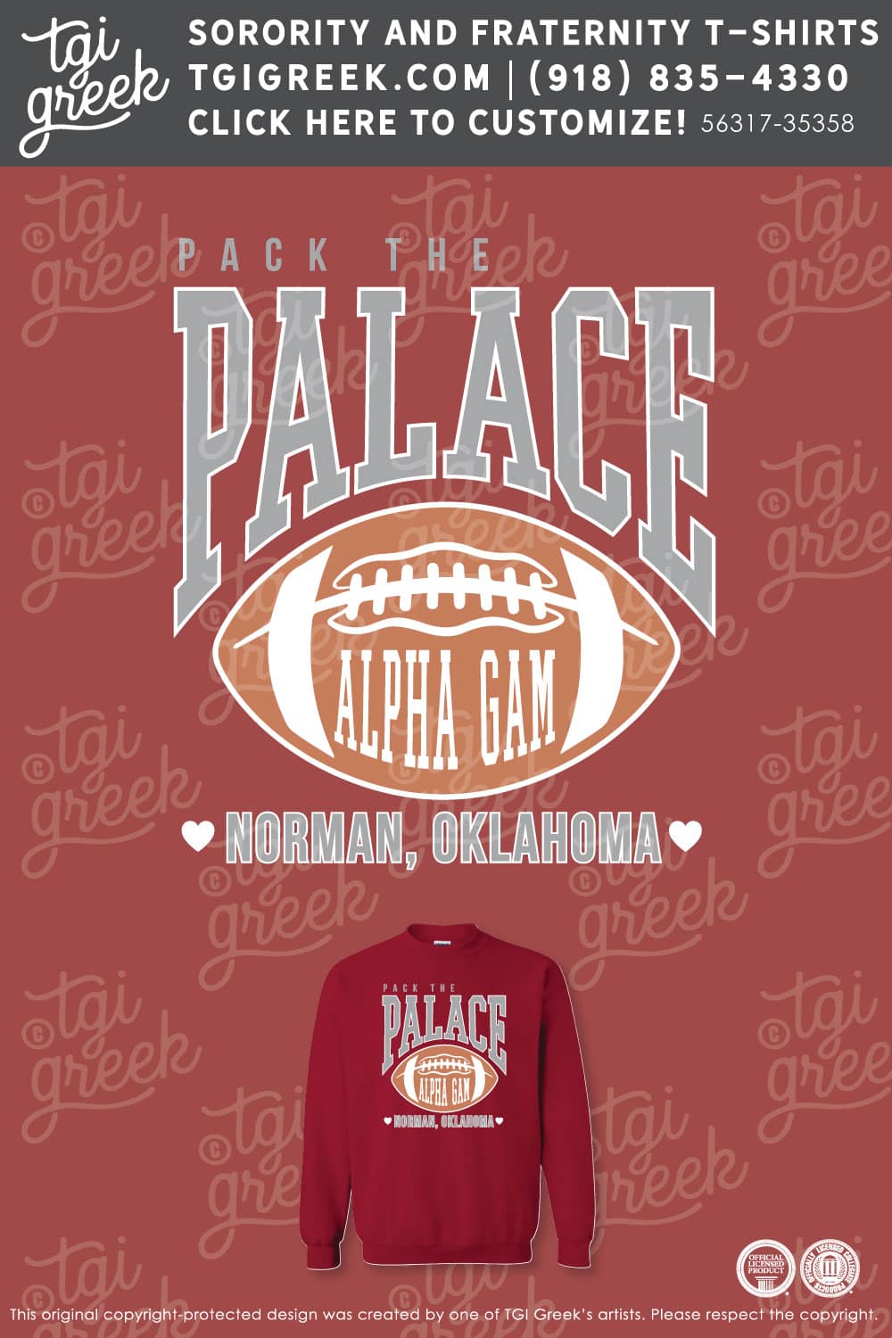 Alpha Gamma Delta – OU Game Day Sweatshirt