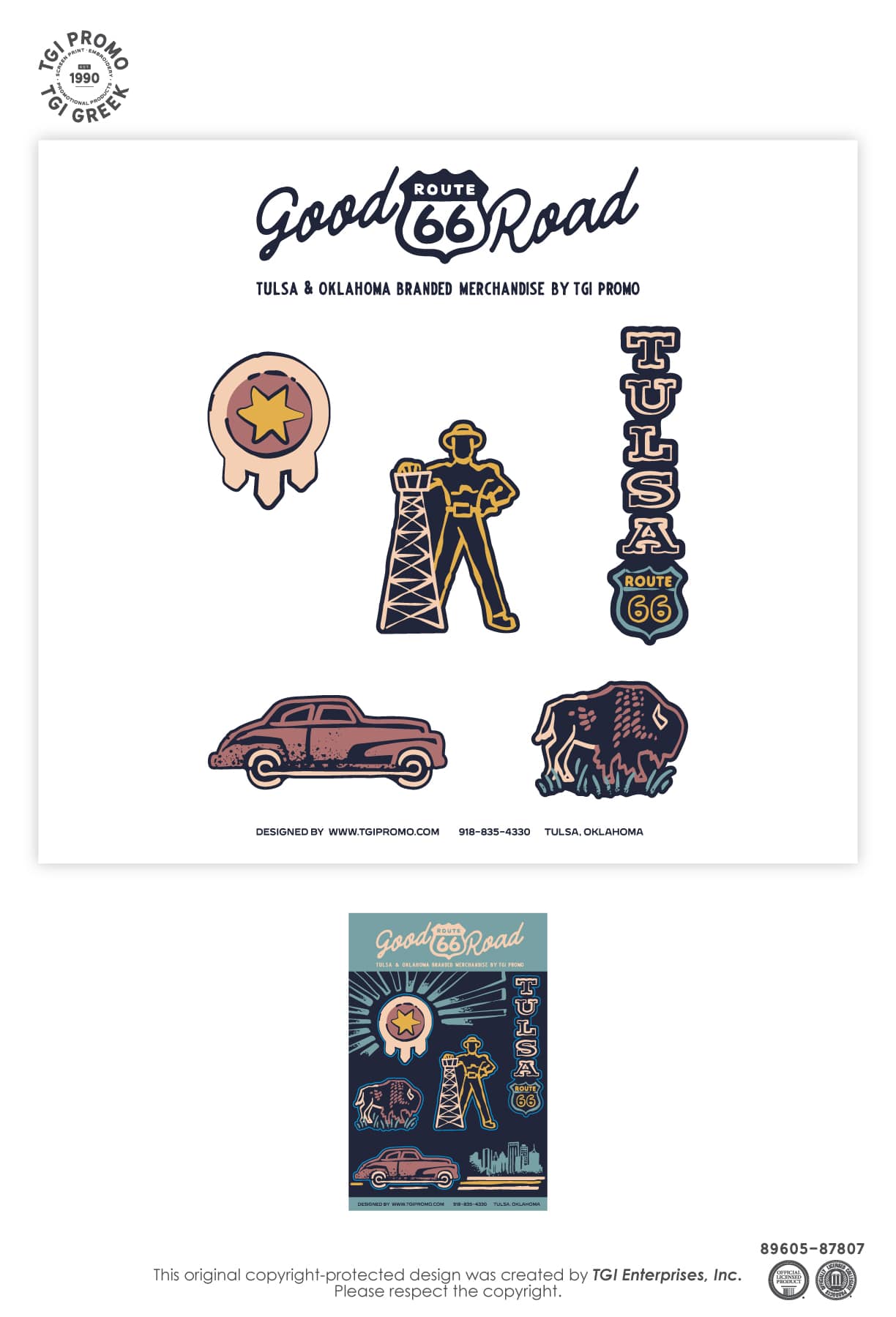 TGI Promo – Cap Cruise Party Zone TUL Driller Sticker Sheet