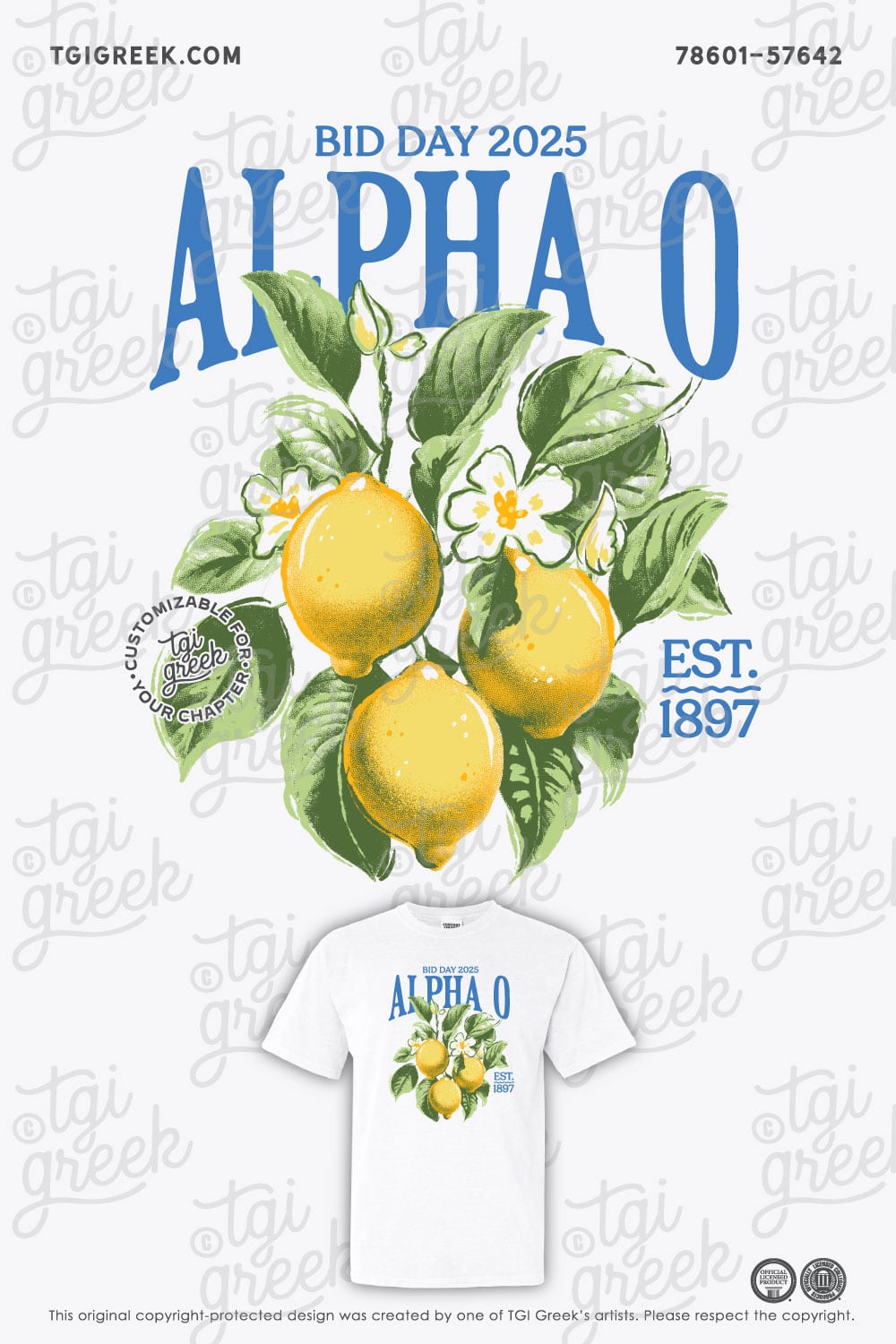 Alpha Omicron Pi – TAMU Lemon Shirt