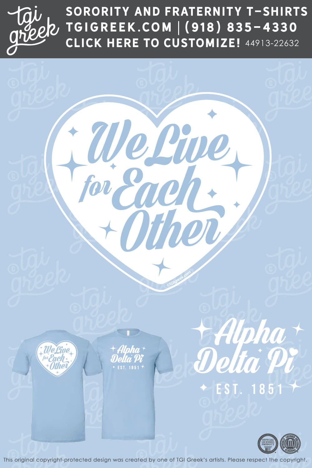 Alpha Delta Pi – TULA Recruitment Motto Tee