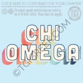 TGI Chi Omega Rainbow