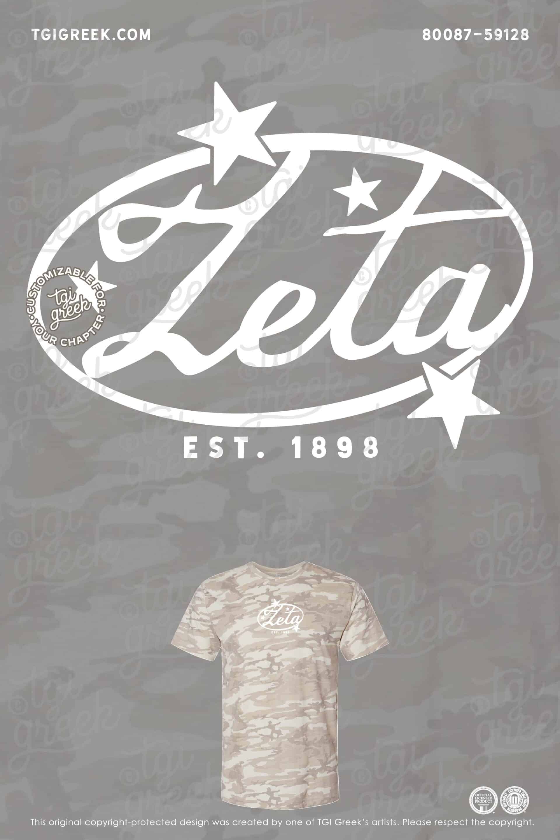 Zeta Tau Alpha – Camo Logo