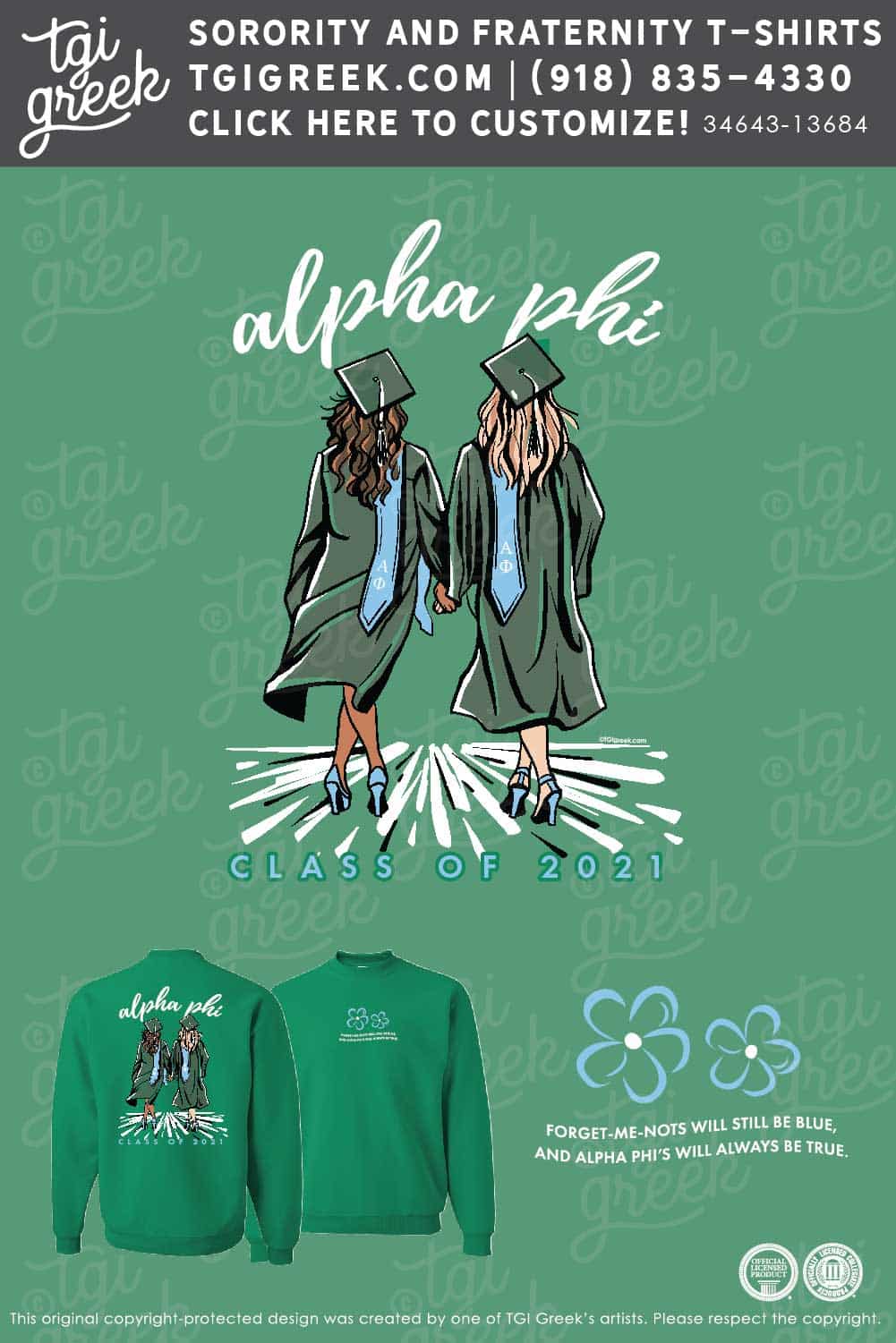 Alpha Phi – U of Pac Senior Sweatshirts