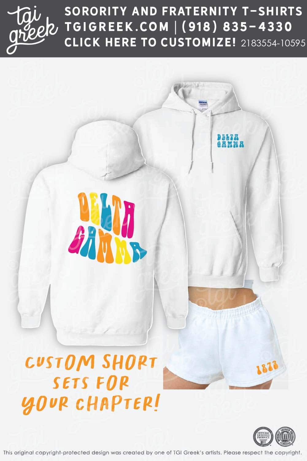 TGI – Delta Gamma Short Set Live Sale