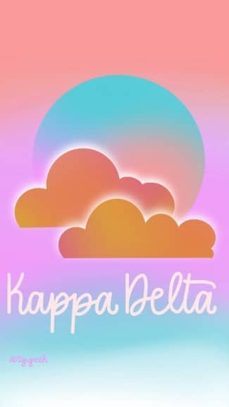 Kappa Delta – Phone Background Sunset