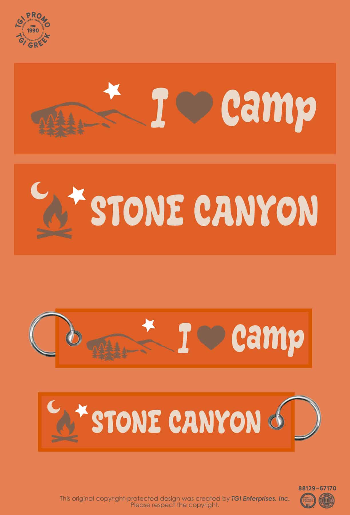 Stone Canyon Outdoor Ed Ventures – Embroidered Keychain