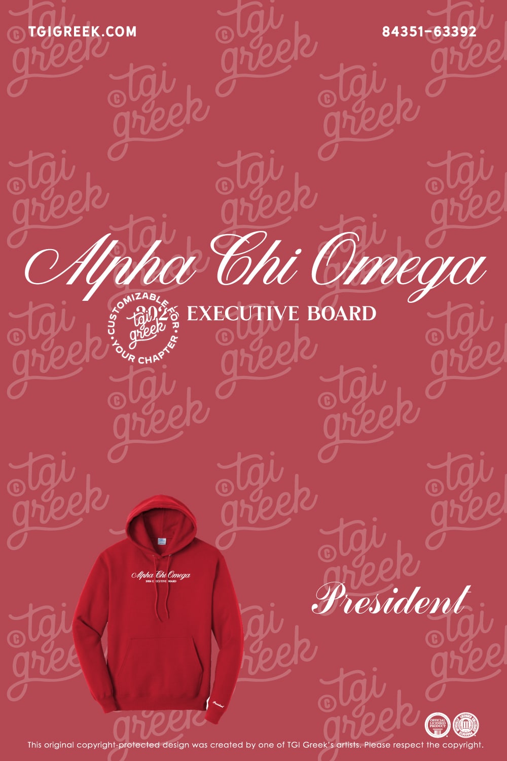 Alpha Chi Omega – MIZZ Exec Hoodie