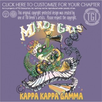 Kappa Kappa Gamma – Mardi Gras Bid Day