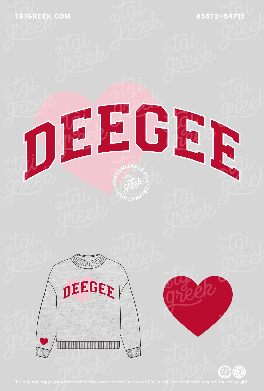 Delta Gamma – TGI Heart Mock Neck