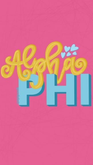 Alpha Phi Phone Background