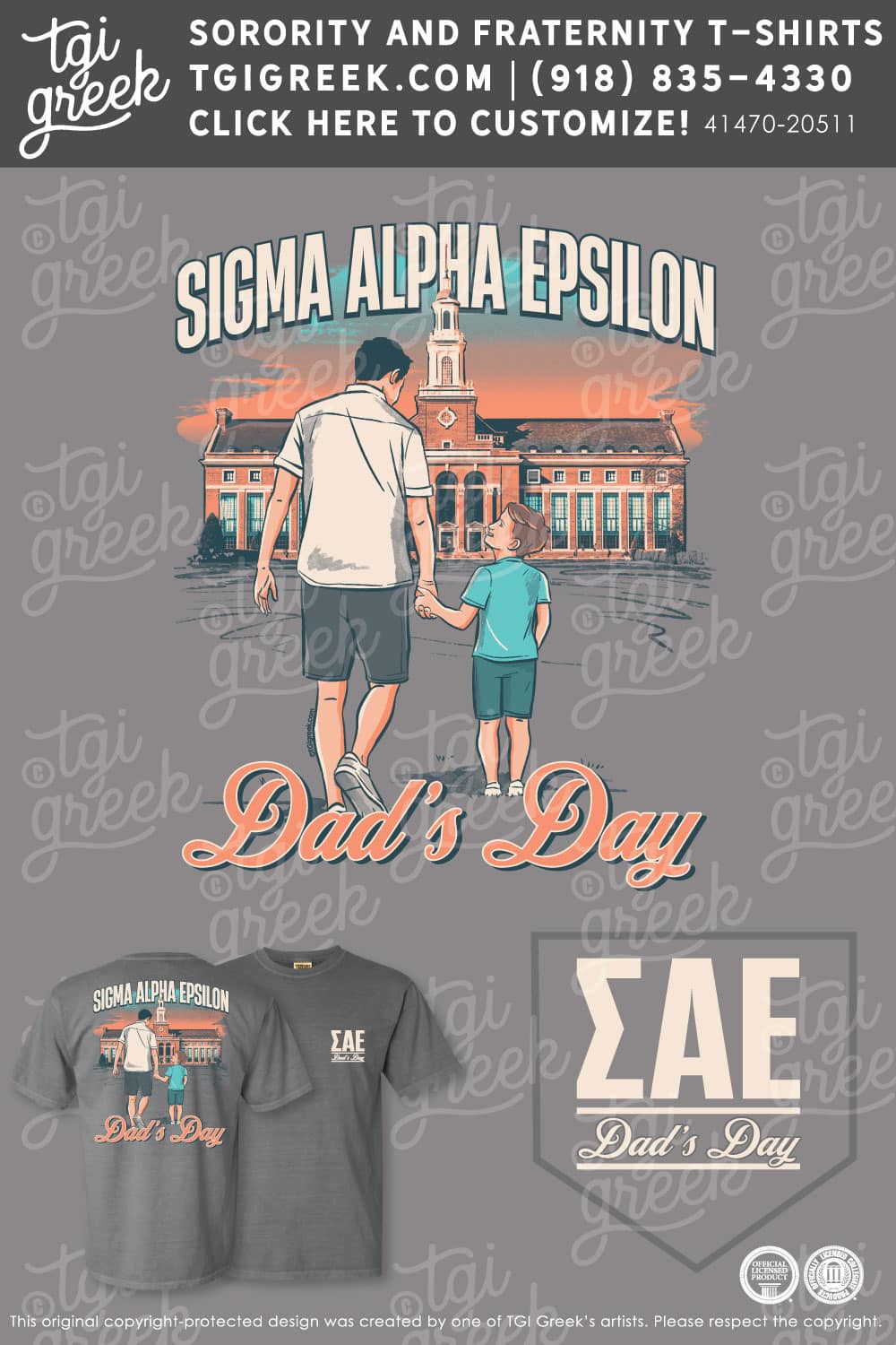 Sigma Alpha Epsilon – OSU Dad’s Day Shirt