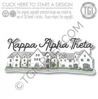 TGI – OU Kappa Alpha Theta House Sticker