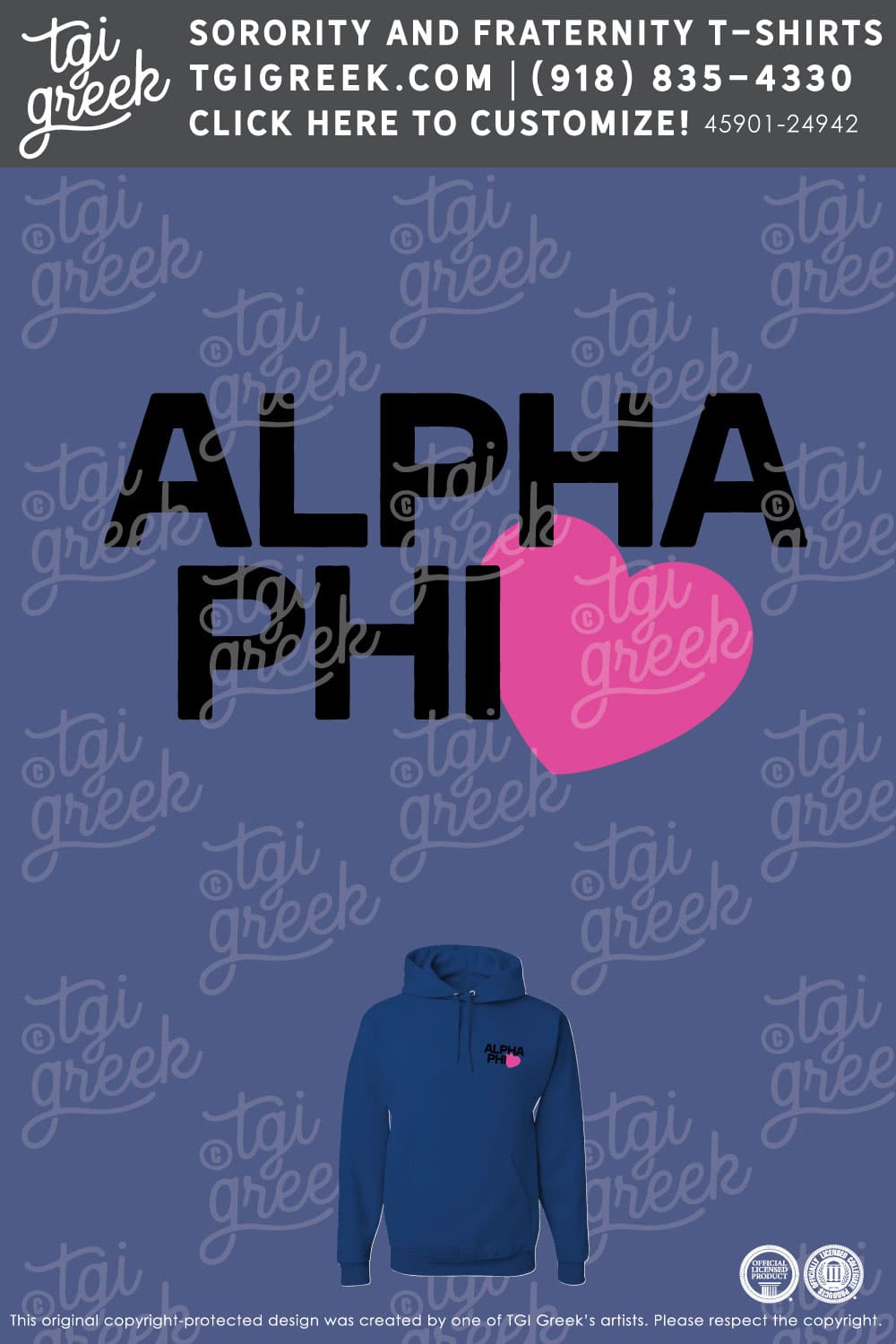 Alpha Phi – OU Winter PR Hoodie