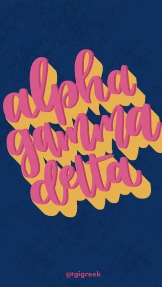 Alpha Gamma Delta – Phone Background – Blue