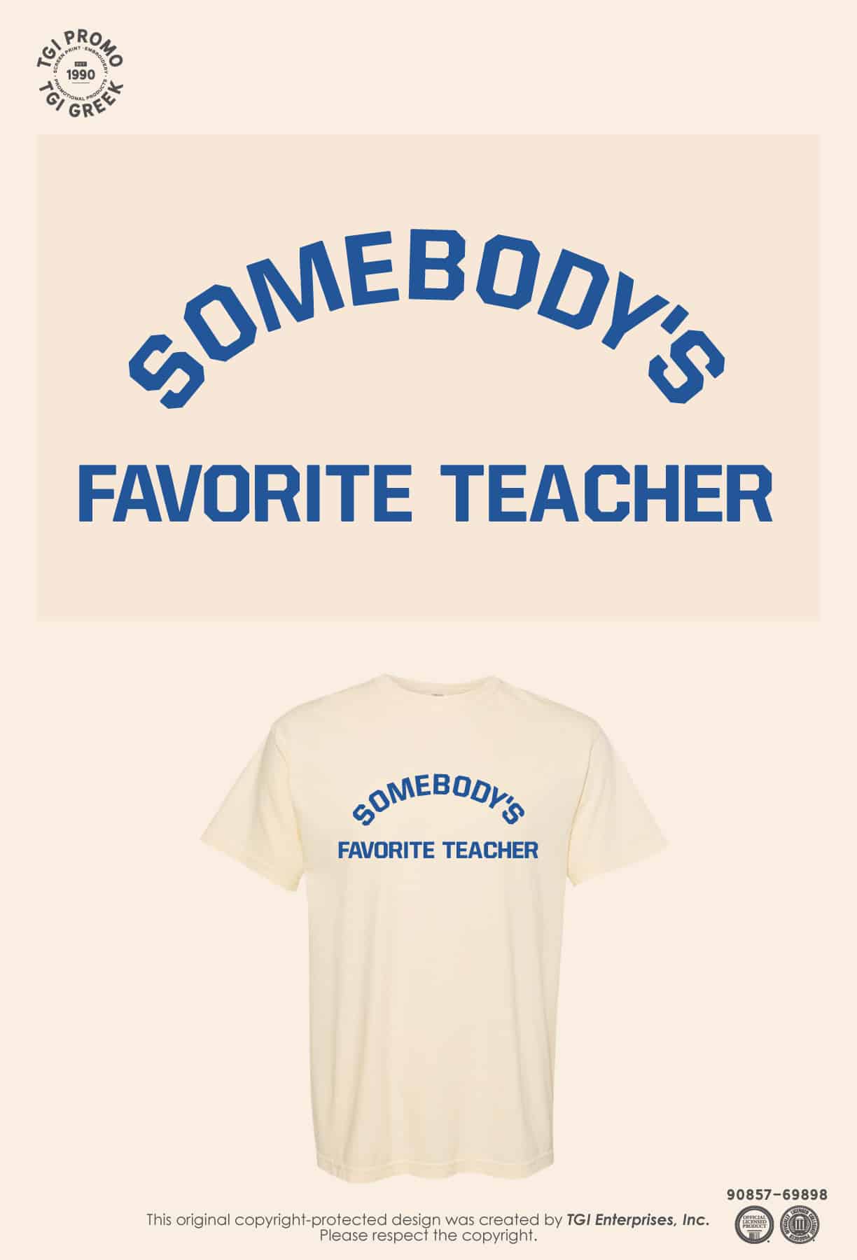 TGI Promo – New Stock Fav Teacher