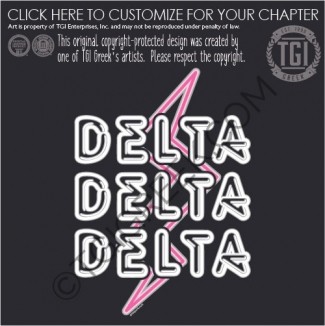 Delta Delta Delta – Lightning Bolt