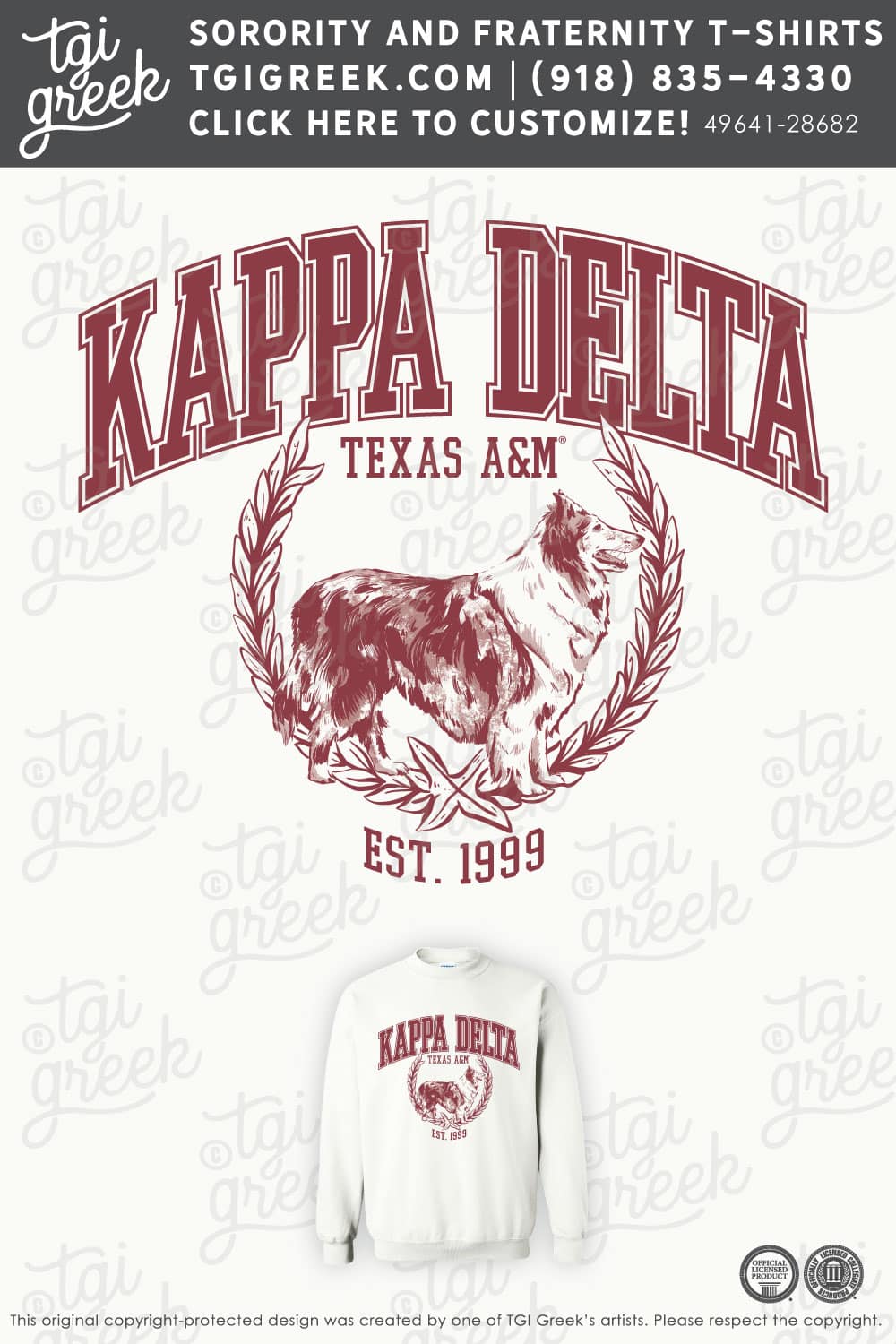 Kappa Delta – TAMU Reveille Crewneck