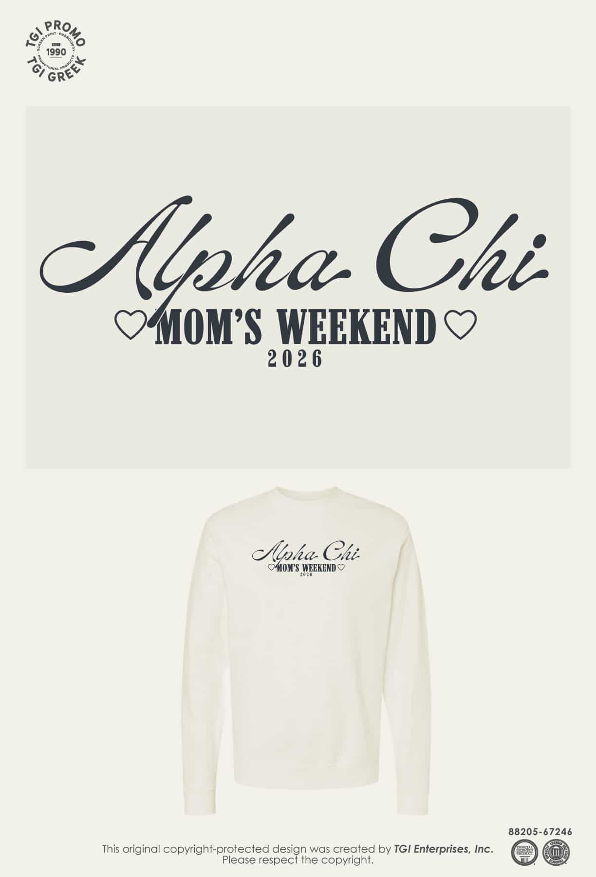 Alpha Chi Omega – OU Mom’s Weekend Sweatshirt