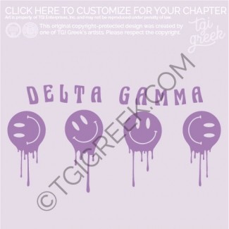 Delta Gamma – Smiley Face Drip
