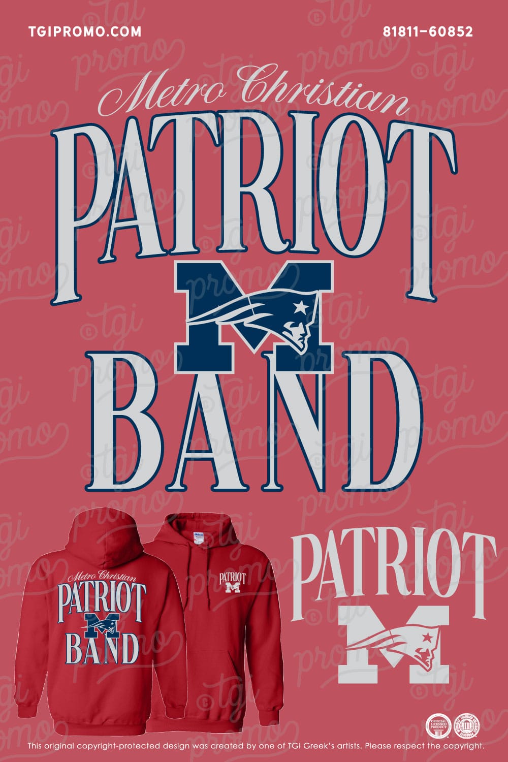 Metro Christian Academy – Patriot Band Hoodie