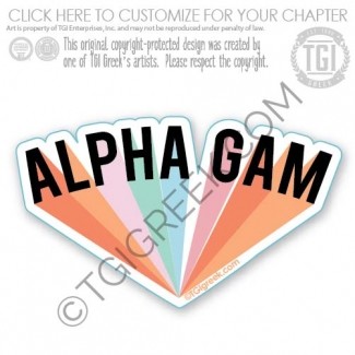 Alpha Gamma Delta – bid Day Sticker