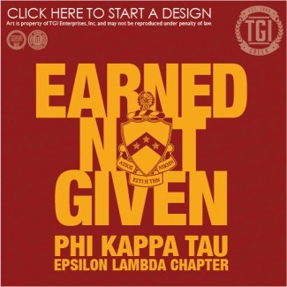 Phi Kappa Tau-LU Earned Not Given