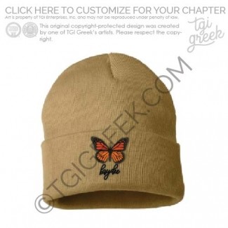 TGI Kappa Delta- Butterfly Beanie
